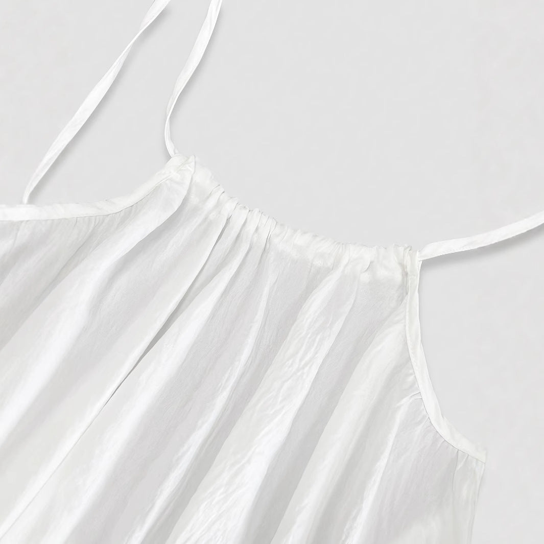 Women's Backless Loose Long Home Wear Cami Dress